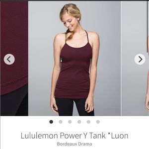 Lululemon Power Y tank *Luon